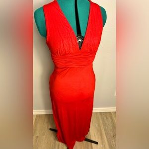 Very sexy bright red maxi dress size M